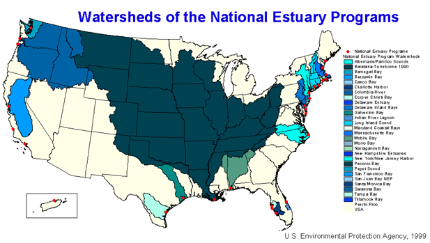 picture of National Estuary Program Watersheds